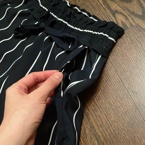 Zara navy blue and white striped dress pants size S - Picture 6 of 6